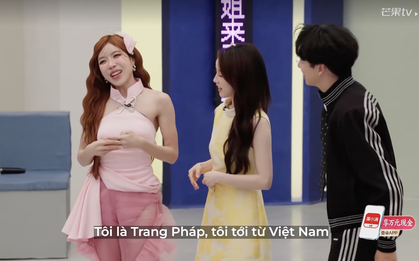 Trang Pháp gây sốt vì nói tiếng Trung cực chuẩn tại show Trung Quốc, hóa ra là dùng "phao"!