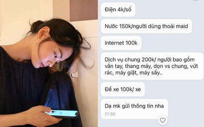 Điện 4k/số, nước 150k/người: Bức ảnh phơi bày nỗi buồn của người thuê nhà