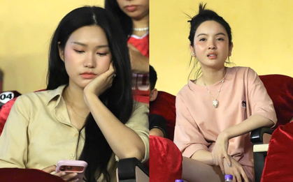 Doãn Hải My đọ sắc với Chu Thanh Huyền trên khán đài Hàng Đẫy