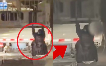 Người phụ nữ đu bám lơ lửng sau xe tải của chồng giữa đêm, cảnh tượng lọt tầm ngắm khiến cảnh sát lập tức lệnh dừng xe