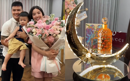 Quang Hải "chơi lớn" tặng Chu Thanh Huyền set đồ gần 600 triệu, cả Việt Nam chỉ có 2 set, nhìn qua đã thấy đậm "mùi tiền"!