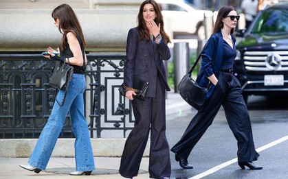 Anne Hathaway chứng minh: Diện quần càng dài, vẻ ngoài càng sang