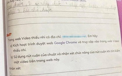Sách bài tập Tin học lớp 3 chứa link website "đen": Công an vào cuộc làm rõ