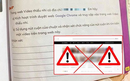 NXB ĐH Huế lên tiếng vụ link web không lành mạnh trong vở bài tập tin học lớp 3: "Trước đó link được sử dụng đúng mục đích"