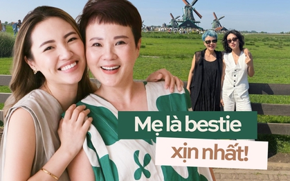 Cặp mẹ con Hà Nội “xịn hết phần thiên hạ”: Lên đồ cool, rủ nhau chơi pickleball, du lịch cả tháng mới về