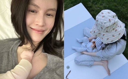 Siêu mẫu Hà Tuệ hiếm hoi đăng ảnh ấm áp bên "Tiểu Win" - con trai của mình và Trần Vỹ Đình trong Ngày của Mẹ