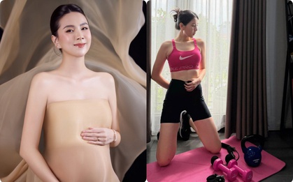 Con trai vừa tròn 1 tuổi, Mai Ngọc bất ngờ đăng ảnh bầu
