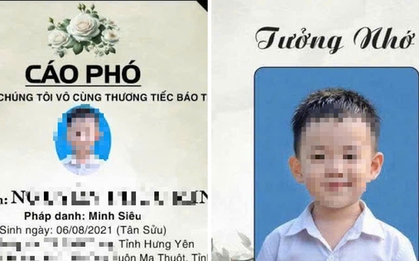 Con trai 6 tuổi tử vong vì viêm màng não, lời tiễn biệt nghẹn lòng của người mẹ