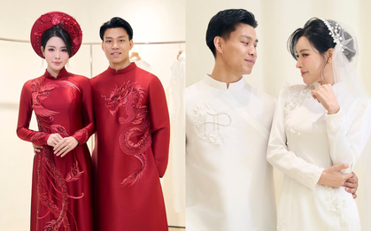 Lộ ảnh áo dài ăn hỏi của Văn Thanh - Bích Hạnh: Cô dâu visual sáng bừng, không còn bị "phong ấn nhan sắc"