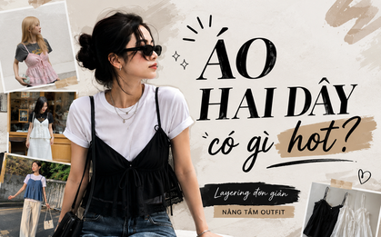 Công thức phối đồ “2 lớp” đang khiến những chiếc áo hai dây trở nên thú vị hơn hẳn