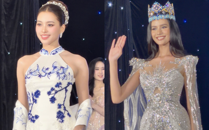 Tiểu Vy trắng phát sáng, Opal Suchata Chuangsri đẹp rực rỡ khi đến Việt Nam
