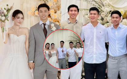 Dàn sao Quang Hải, Văn Hậu hội ngộ tại đám cưới Văn Thanh: MC Mù Tạt và Chu Thanh Huyền chiếm trọn spotlight