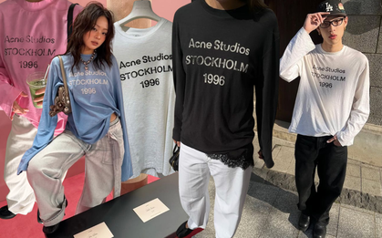 Chiếc áo dài tay Acne Studios: Tại sao một mảnh vải mỏng in logo giá 11 triệu lại khiến cả thế giới phát cuồng?