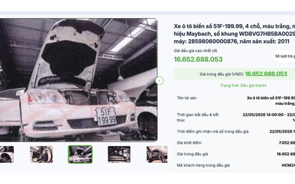 Một người trả hơn 16,6 tỉ đồng mua Maybach "biển VIP" của bà Trương Mỹ Lan