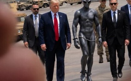 Sau hồ sơ UFO của Bộ Chiến tranh Mỹ, ông Trump bất ngờ đăng ảnh “người ngoài hành tinh”: Thực hư ra sao?