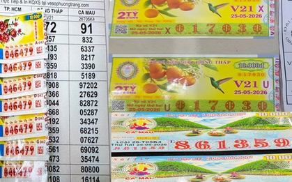 Sáng 26-5, lộ diện nơi trúng 3 giải độc đắc và 3 giải an ủi xổ số miền Nam