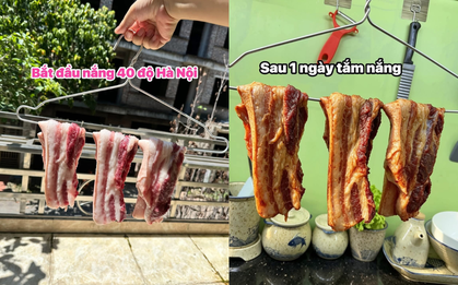 Mở trend thịt phơi nắng ngày Hà Nội chạm ngưỡng 40 độ C: Bất ngờ với kết quả sau 1 ngày