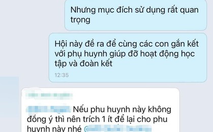 Phản đối việc trích quỹ tặng quà giáo viên quá nhiều lần, một phụ huynh nhận được tin nhắn gây bức xúc: Vì trái ý nên bị cô lập?