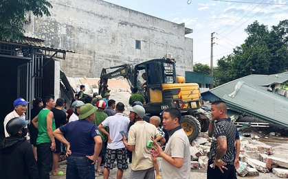 Sập nhà 2 tầng tại Quảng Ninh, một người chết, 2 người bị thương