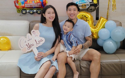 Đoàn Văn Hậu - Doãn Hải My tổ chức sinh nhật ấm áp cho con trai trong biệt thự chục tỷ, khung hình "gấp 3 visual" gây sốt