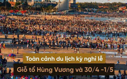Số liệu du lịch khủng của 7 ngày nghỉ lễ kép