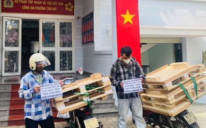 2 thanh niên bị phạt 3 triệu đồng vì vứt rác bừa bãi trên đường Nguyễn Văn Linh