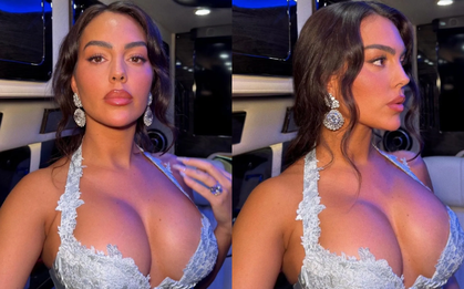 Bỏ khoăn voan trùm đầu xuống, ai nóng bỏng bằng Georgina - vị hôn thê của Ronaldo ở Met Gala!
