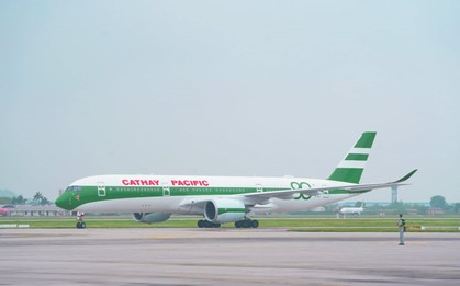 Lần đầu tiên Cathay Pacific mang chiếc máy bay đặc biệt này đến Hà Nội