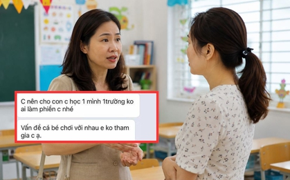 Nhắn tin cho 1 phụ huynh, bà mẹ Hà Nội nhận phản hồi sốc: Chị nên cho con học trường riêng cho khỏi bị ai làm phiền!