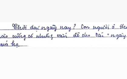 Câu văn của một học sinh khiến giáo viên ngỡ ngàng, nhiều người phải thốt lên: Đọc xong mà thấy muôn kiếp nhân sinh!