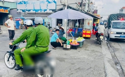 Một Đại úy công an bị hạ bậc thi đua sau bức ảnh phản ánh của người dân