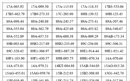 909 chủ xe máy, ô tô mang biển số sau khẩn trương nộp phạt nguội theo Nghị định 168 của Chính Phủ