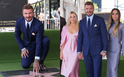David Beckham đi vào lịch sử Đại lộ Danh vọng Hollywood: Tiểu thư Harper xinh đẹp tháp tùng bố nhận ngôi sao danh giá
