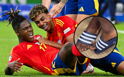 30 triệu lượt xem Nico Williams đi dép thừa ngón chân khiến Lamine Yamal "cười hô hố", có gì mà hot thế?