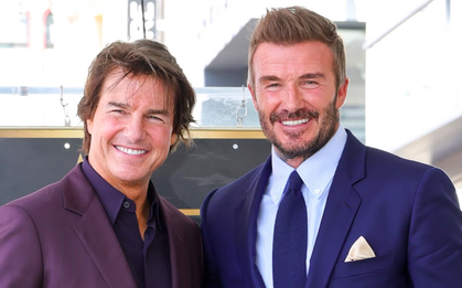 Tình bạn nhiều thăng trầm của David Beckham và Tom Cruise
