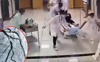 Đưa vợ đi khám bệnh, người đàn ông đột tử ngay cửa phòng khám và màn giành giật sự sống nghẹt thở trong 70 giây