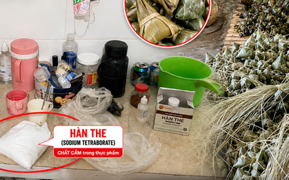 Phát hiện cơ sở dùng chất cấm khi làm bánh ú tro phục vụ Tết Đoan Ngọ