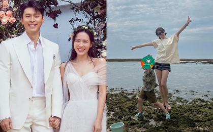 Son Ye Jin - Hyun Bin đi du lịch đúng dịp kỷ niệm đặc biệt, ai dè bị quý tử đẹp trai cao ráo chiếm sạch spotlight