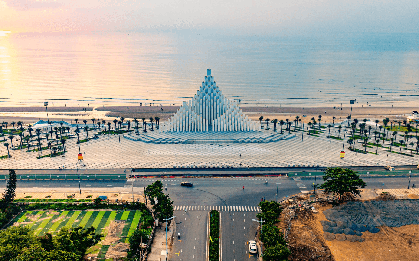 Việt Nam có tòa tháp 143 trụ bê tông được Sun Group đầu tư 155 tỷ đồng: Xây thần tốc trong 75 ngày, thành biểu tượng mới hút khách bên bờ biển