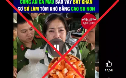 Cà Mau bác tin "tôm khô làm từ cao su non", công an vào cuộc