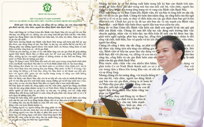 Xúc động bức tâm thư Giám đốc Bệnh viện Bạch Mai gửi tới nhân viên trong ngày khai trương cơ sở 2 Ninh Bình