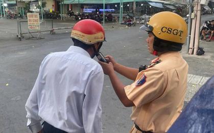 CSGT TPHCM tập trung đo nồng độ cồn ở nơi nhiều nhà hàng, quán ăn,...