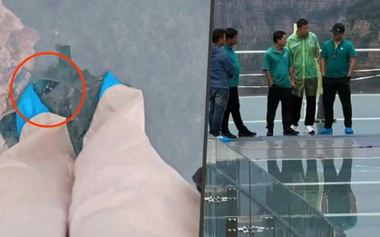 Cầu kính trên không cao 336 mét nứt toác, du khách hoảng loạn sơ tán
