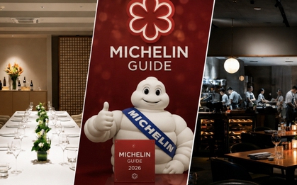 Một trong hai tân binh mới nhận sao Michelin 2026 là một nhà hàng chỉ vỏn vẹn 4 BÀN