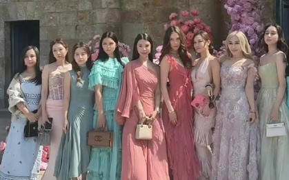 Nhìn dàn phù dâu trong hôn lễ Hề Mộng Dao và Hà Du Quân liền hiểu thế nào là "đại hội hào môn" của giới siêu giàu Châu Á