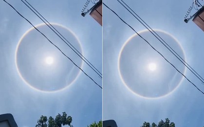 Cảnh tượng kỳ lạ trên bầu trời