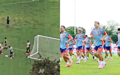 ĐT Nhật Bản gặp cảnh sân vận động lồi lõm, ổ gà ở World Cup phải bỏ dở giữa chừng buổi tập