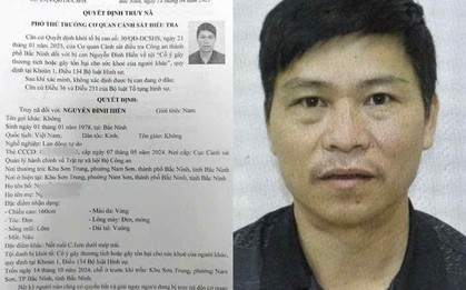 Công an truy nã, kêu gọi Nguyễn Đình Hiển SN 1978 ra đầu thú