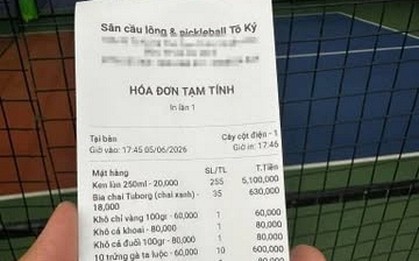 Hóa đơn gần 7 triệu đồng ở sân pickleball: Người trong cuộc lên tiếng làm rõ thông tin 290 lon bia