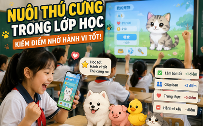 Nhà trường tặng thú cưng AI cho học sinh để nuôi lớn bằng điểm số: Làm bài tập tốt được 1 điểm, trung thực được 5 điểm
